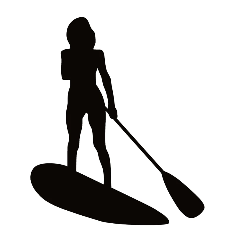

40699# Die-Cut Vinyl Decal Paddle Board Girl Car Sticker Waterproof Auto Decors on Car Body Bumper Rear Window