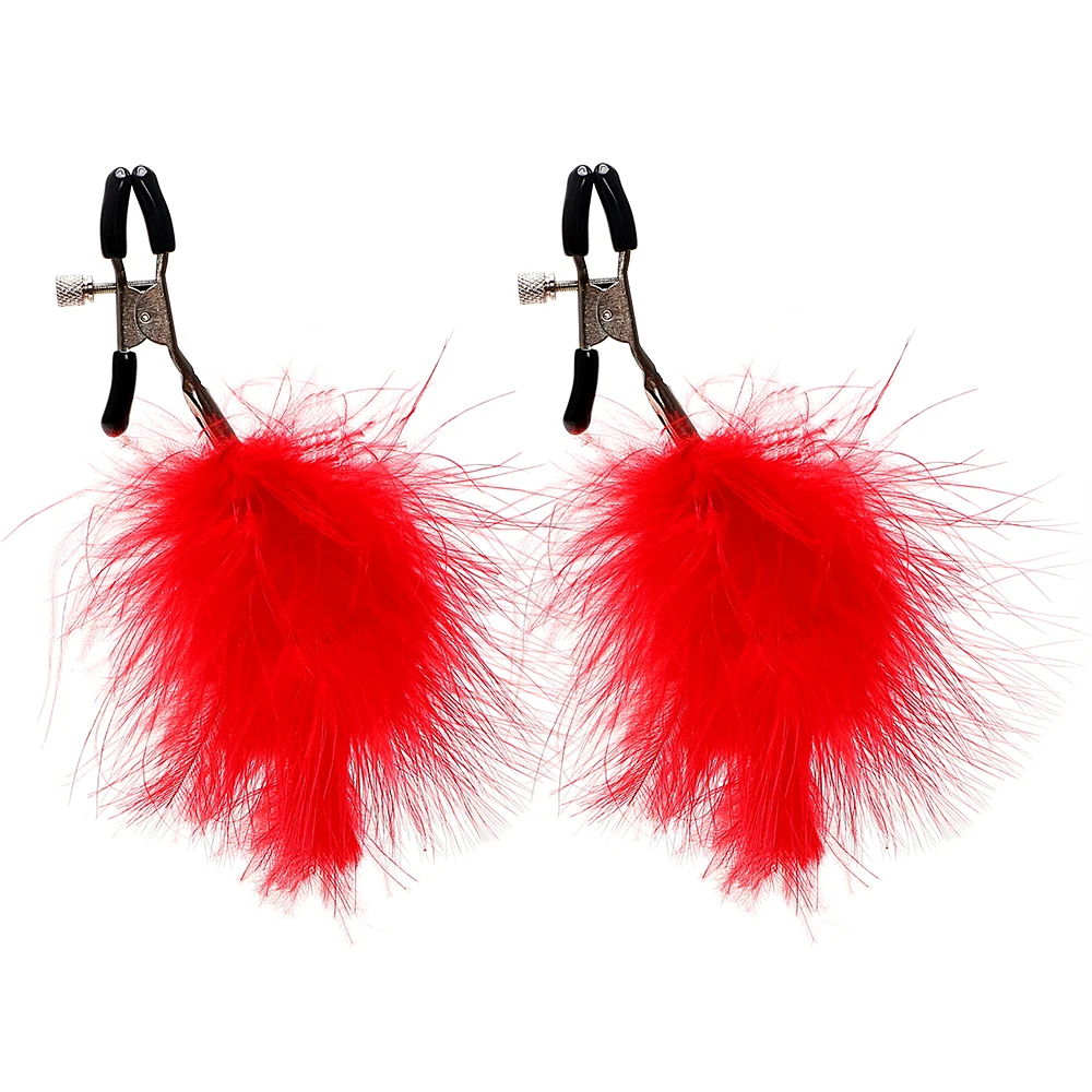 VATINE перо сосковые зажимы игры для взрослых секс игрушки стимулятор сосков Секс