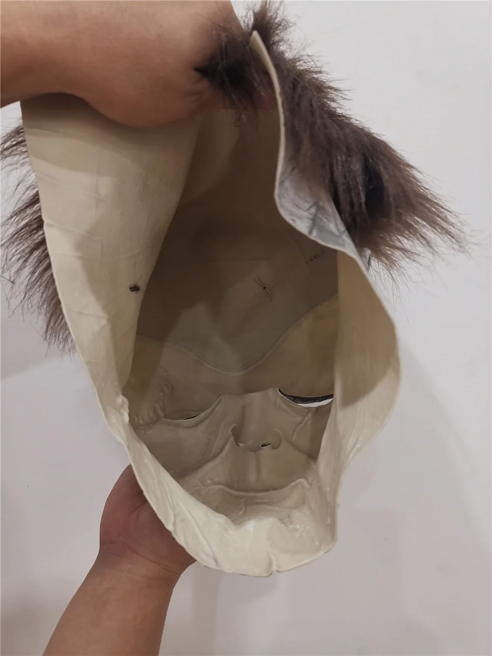 Светодиодный Хэллоуин страшный телефон косплей взрослый латексный шлем на все