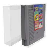 10pcs transparent protective pet plastic box case sleeve for nes cib complete sealed protector for nintendo entertainment system