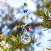 hd garland chakra spectra handmade 30mm crystal ball chandelier prisms butterfly ornaments hanging suncatcher decor clear