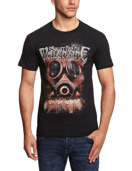 

cheap men t-shirt fashion shirt Bullet For My Valentine - Gas Mask men's casual t-shirt