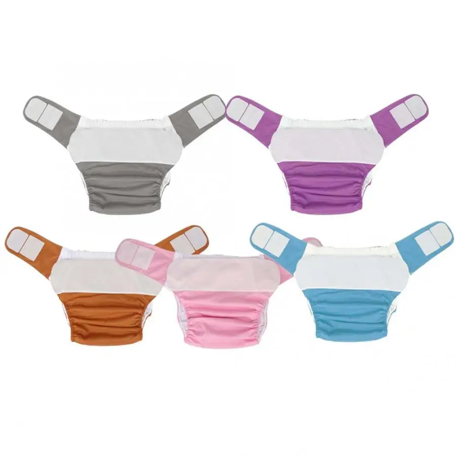 Многоразовые подгузники для взрослых водонепроницаемые моющиеся тканевые с