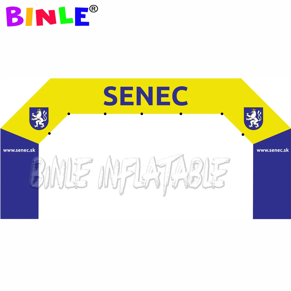 Надувная АРКА 6x3 м оранжевого и белого цветов на заказ надувная входная арка для