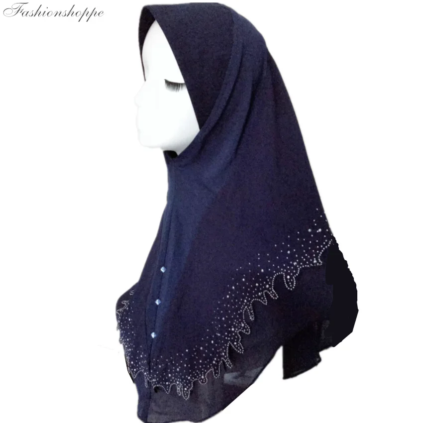 Мусульманские платки готовые носить хиджаб мгновенные Стразы аль Амира Муслима