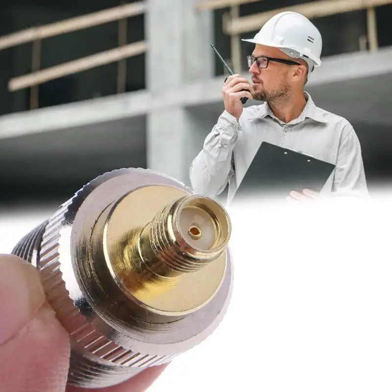 

1PC Coaxial RF Walkie-Talkie Antenna Adapter JXRF Connector Female SMA To UHF For Baofeng Femal A9X2