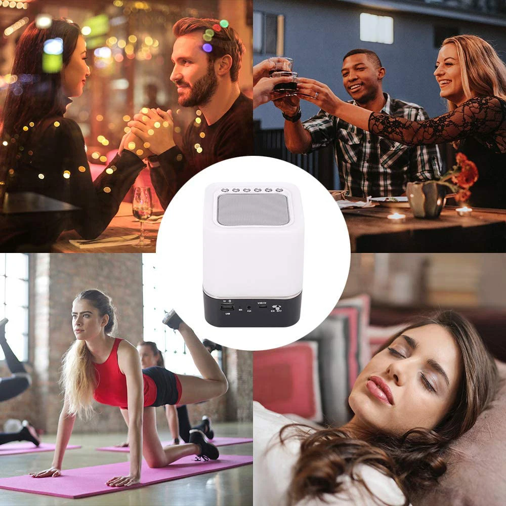 Беспроводной Bluetooth динамик лампа с светодиодный сенсорный Ночной светильник