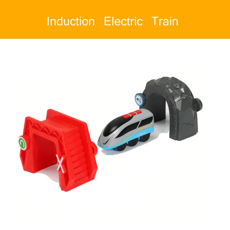 

Wooden Track Accessories Electric Train Toys Set Train Diecast Toy Fit for Beech Wooden Railway Train Track Cars