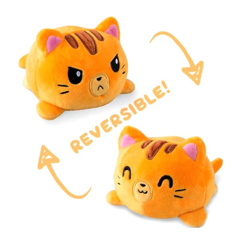 Бесплатная доставка двусторонняя кошка-гэто Детский мягкий подарок плюшевые