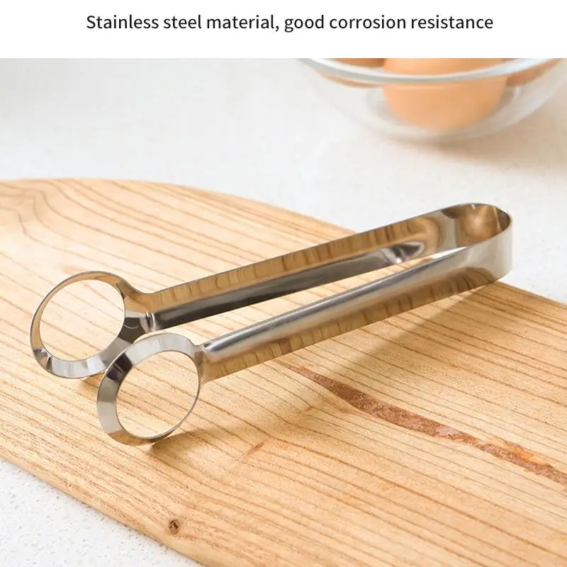 Щипцы для вареных яиц из нержавеющей стали Нескользящие пищевые зажимы щипцы