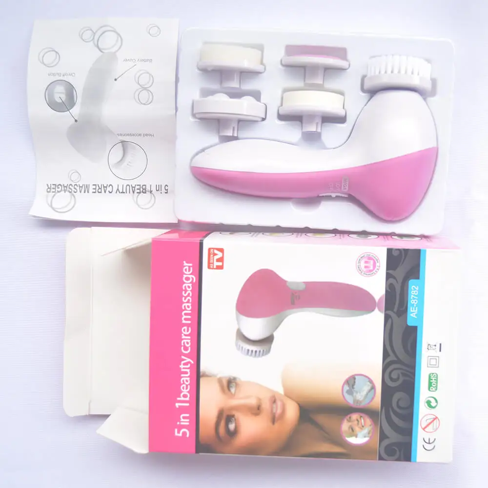 5 6 в 1 электрическая щетка для лица моющий массажер силиконовая Машинка ухода за