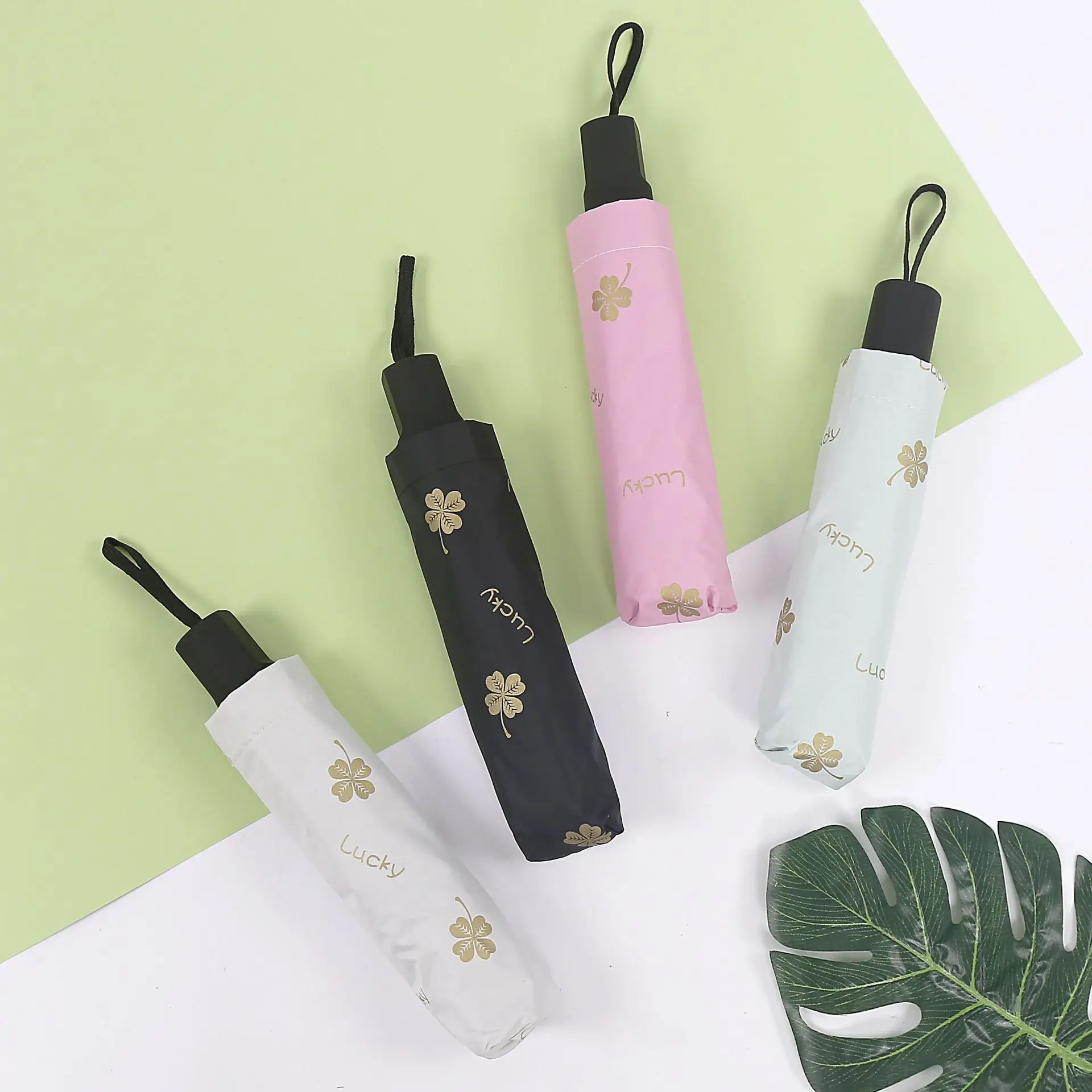 Индивидуальные оптовые зонты с четырехлистным клевером солнцезащитным