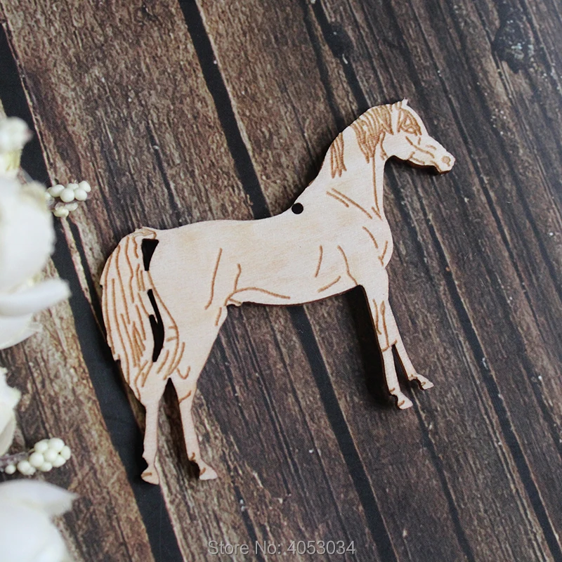 Деревянная Арабская лошадь стоячие крафтовые формы фанера для животных фермы