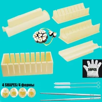 sushi making kit with sushi set 5 10 pieces plastic sushi maker tool with gloves stainless steel chopsticks cleaning brush