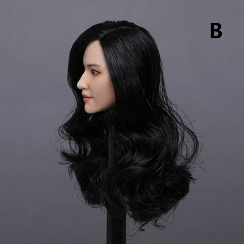 1/6 Scale Sculpt азиатские красивые женские длинные локоны волосы для 12 &quotдевушка