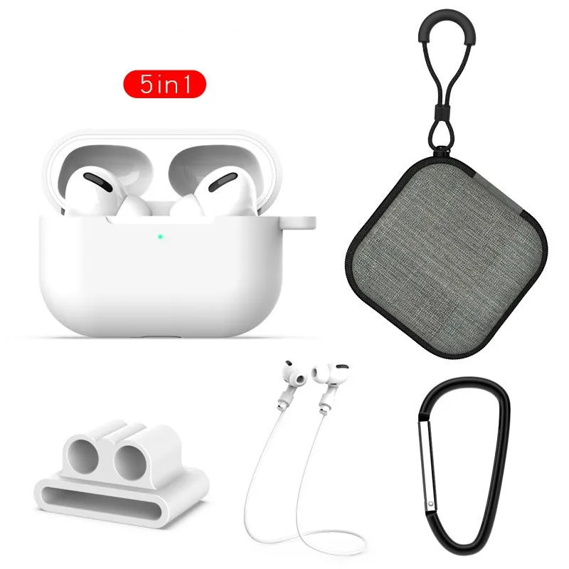 Аксессуары для наушников Apple 5 шт./компл. Airpods Pro 3 чехол беспроводных Bluetooth
