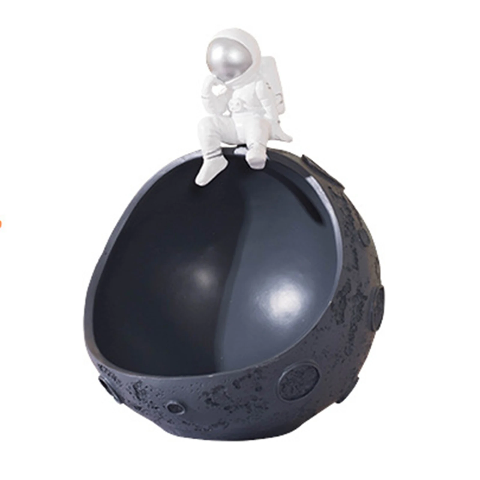 

Resin Astronaut Ornaments Durable Key Storage Box Cute Art Crafts for Home Table Office Decoration L9
