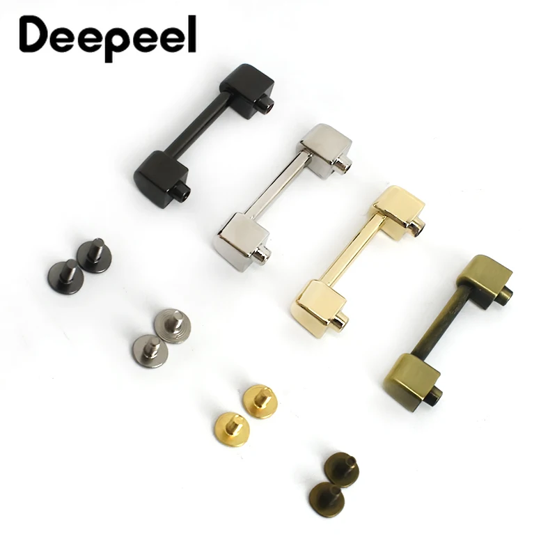 Deepeel 5 шт. 2 см металлическая пряжка Арка Блокировка моста ручка винт для кожаного