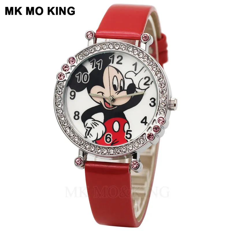 Роскошные Стразы с воздушным охлаждением модные детские кварцевые наручные часы