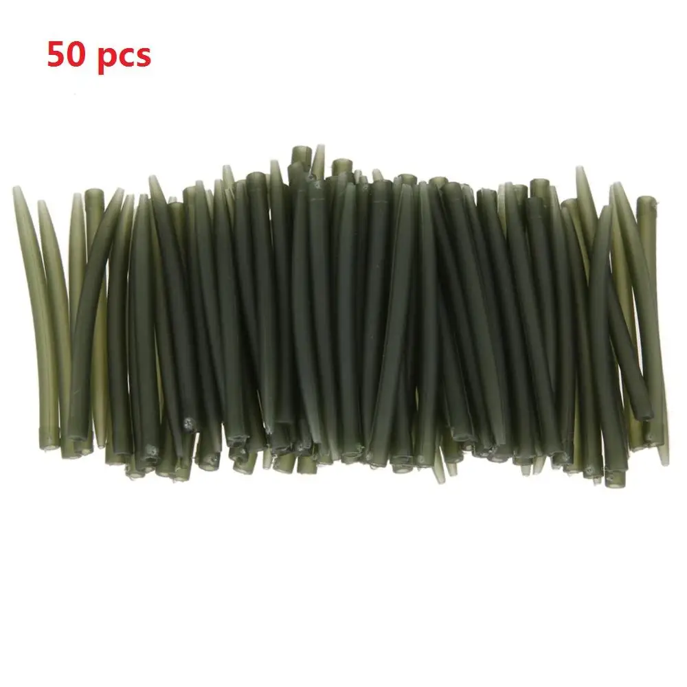 50pcs Sikiwind 50 шт./упак. терминал для рыбалки на карпа, анти клубок рукава соединиться с рыболовный крючок 53 мм Карп рыболовные снасти Pesca Iscas инструменты - Цвет: 50pcs