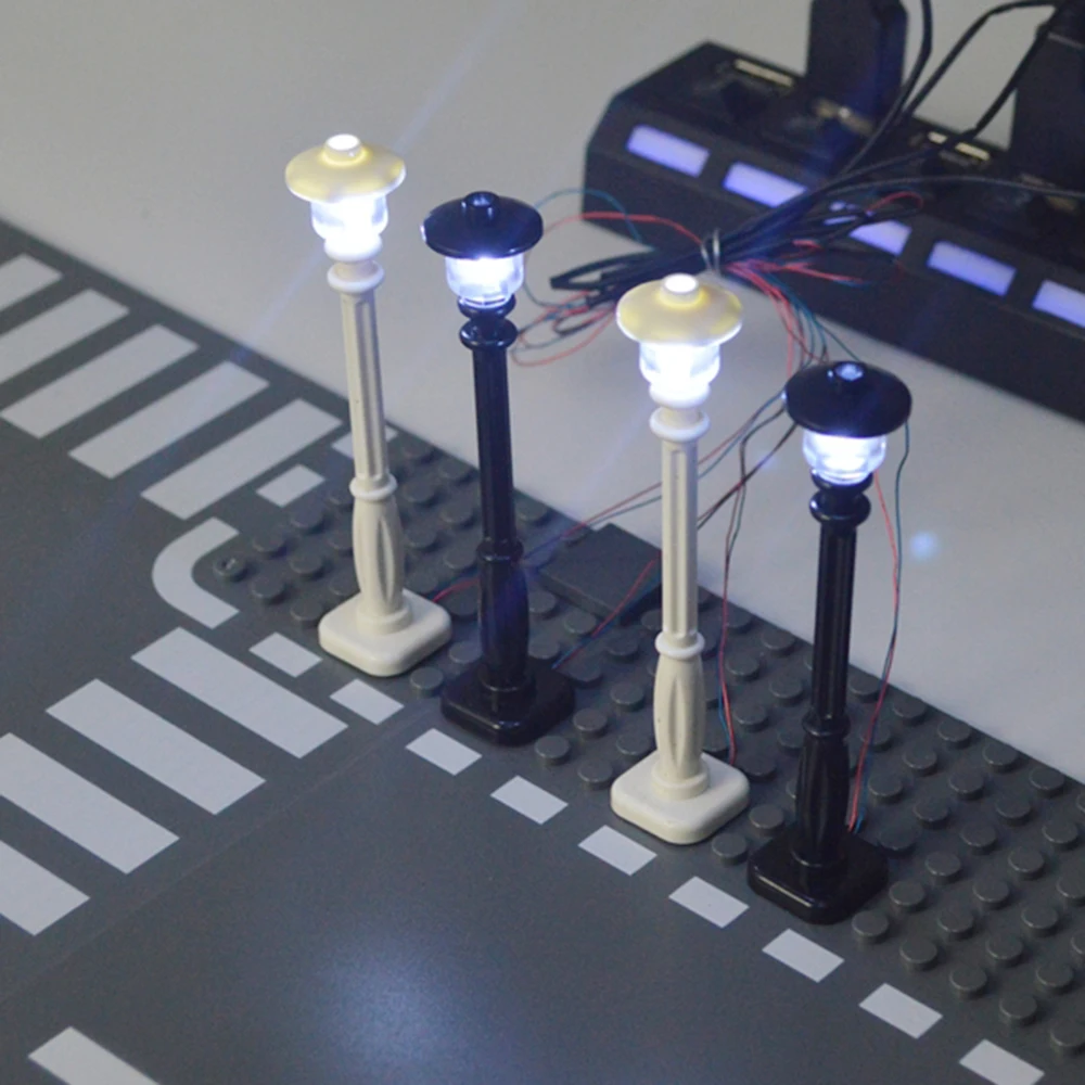 Лего уличный светильник строительный блок кирпич вид LED конструктор сделай сам