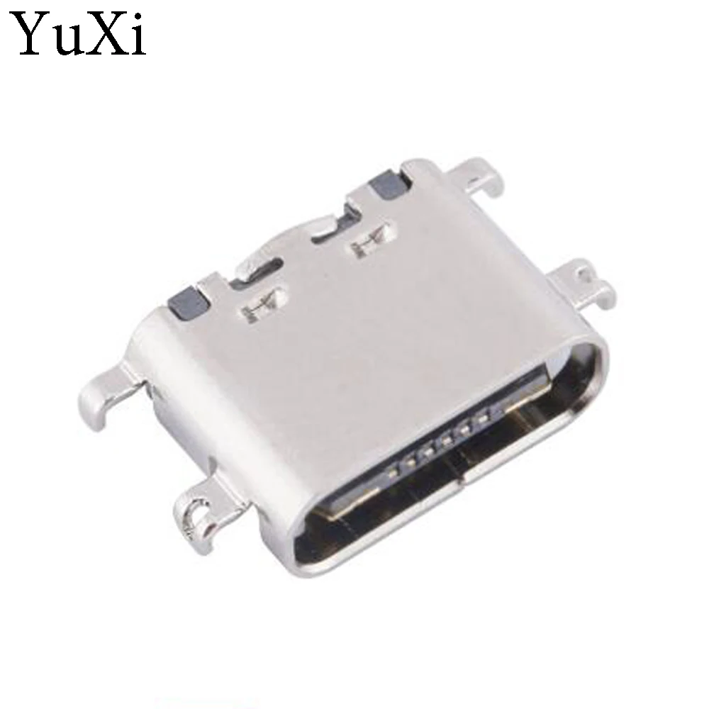 Штекер Micro USB YuXi 3 1 Type-C 16-контактный разъем SMD 90 градусов для детской розетки