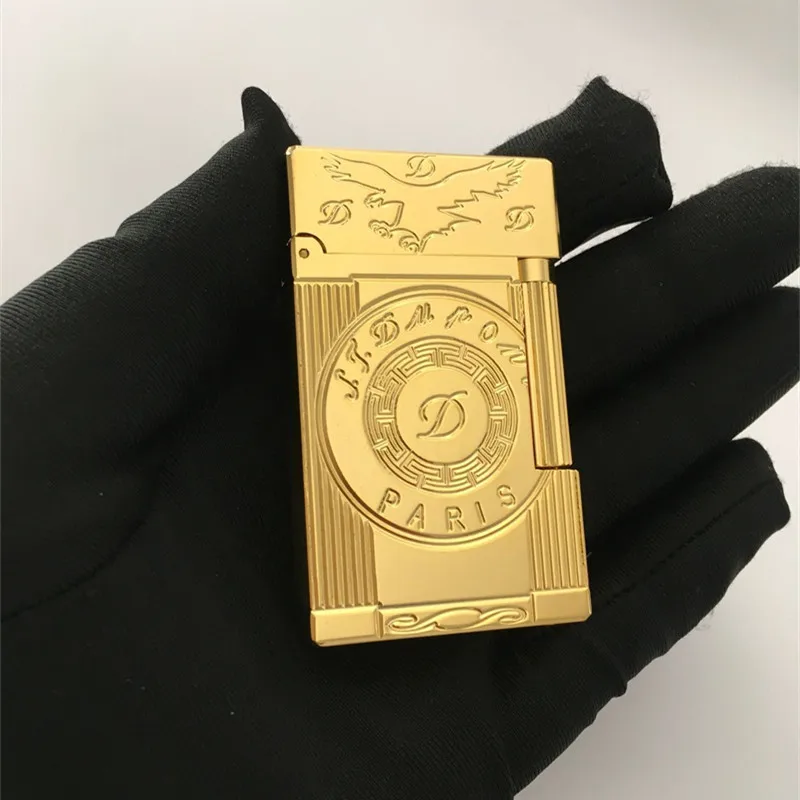 Газовая ветрозащитная Зажигалка S.T для прикуривателя Dupont с ярким звуком! Новый