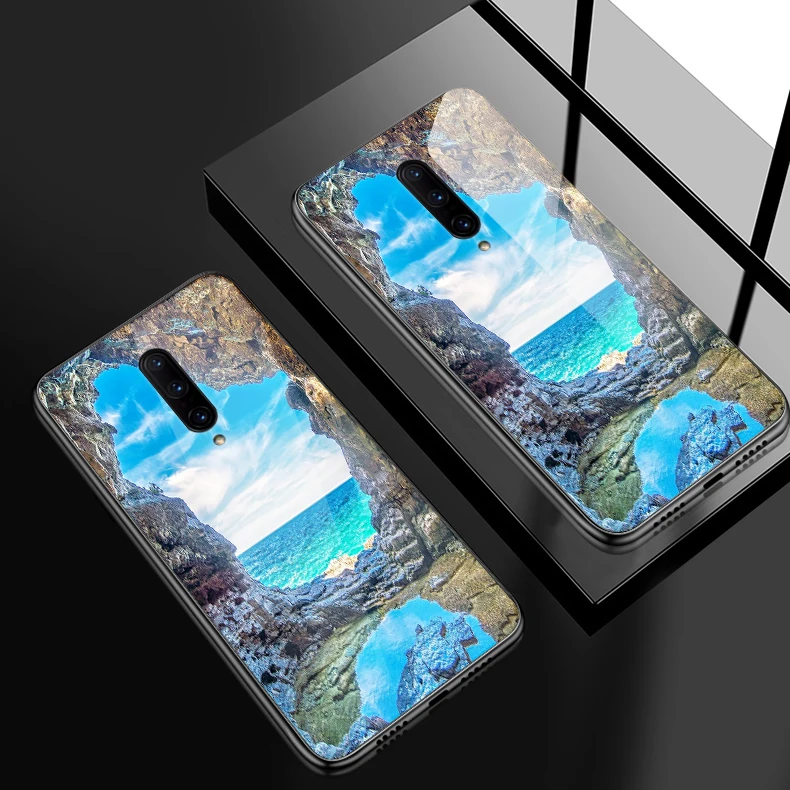H115 Чехол из закаленного стекла для Samsung Galaxy S8 S9 S10 Plus, чехол для телефона OnePlus 3 3T 5 5T 6 6T 7 7 Pro, ударопрочный жесткий чехол из ТПУ - Цвет: H115