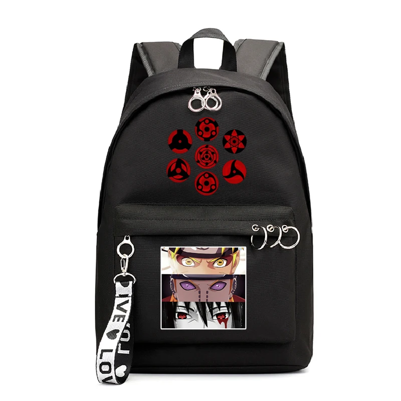 

Naruto Akatsuki Backpack Girls Anime School Bags Japan Style Brand Casual Schoolbag Harajuku Bookbag for Women backpacks Femme