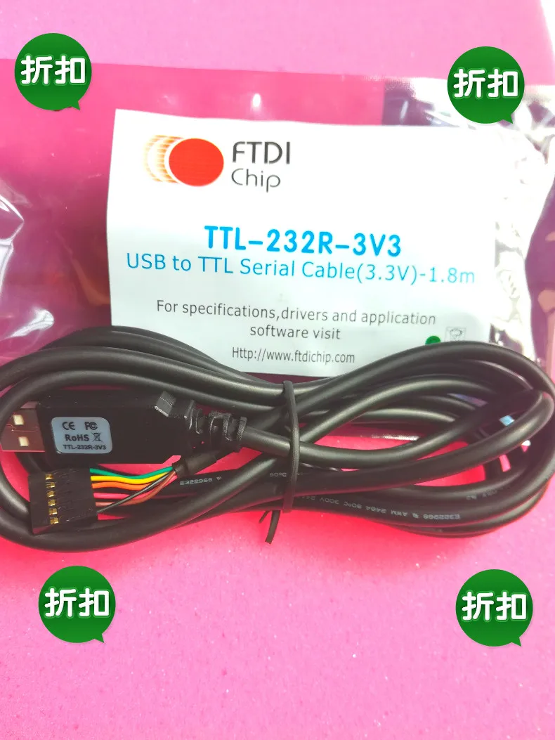 

FTDI TTL-232R-3V3 USB для последовательного кабеля в сборе UART Conver