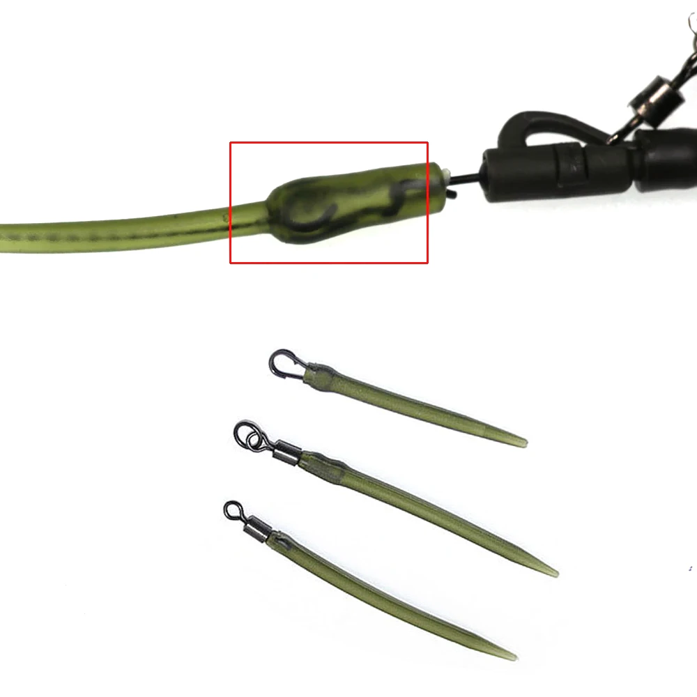 30 шт. карп рыболовные принадлежности быстрый изменение зажим Матовый Черный