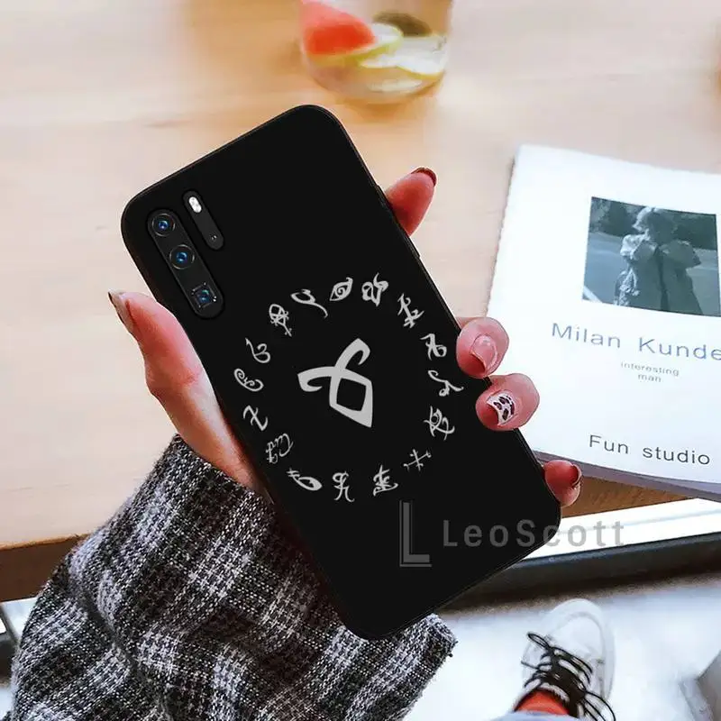 

Shadowhunters Runes Phone Case black For Huawei honor Mate mate P 10 9X 10i 20 30 40 y7 lite pro p smart 2019