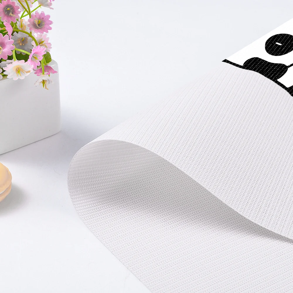 

Panda Heat-Resistant Placemats Stain Resistant Anti-Skid Washable PVC/Polyeste Table Mats Woven Vinyl Placemats, Set of 4PCS