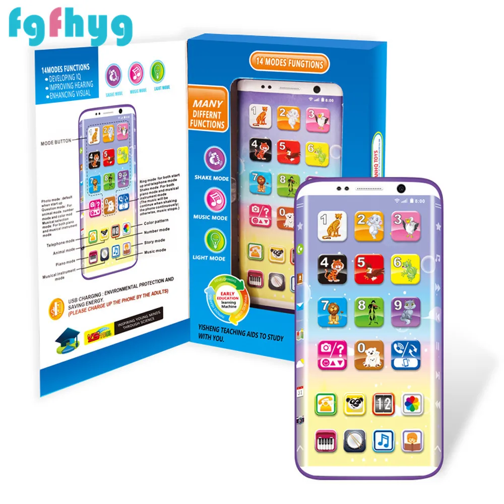 Детские игрушки 2020Top HotKids умный телефон с зарядкой игрушка музыка звук светильник