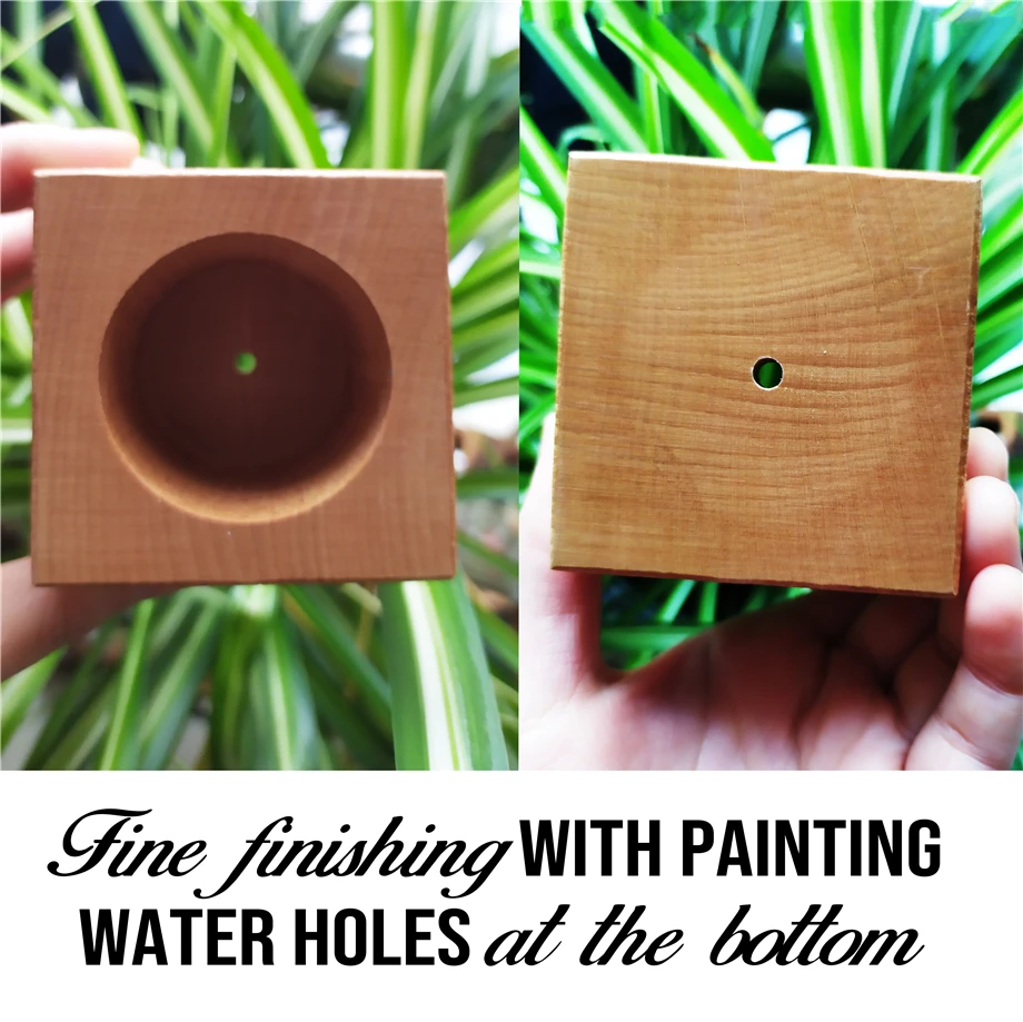 Engraved Plant Pot Indoor Square Mini Flower Customized Custom Case Korea Dropship Program Personalized Print Vip Gift HP0043 | Дом и сад