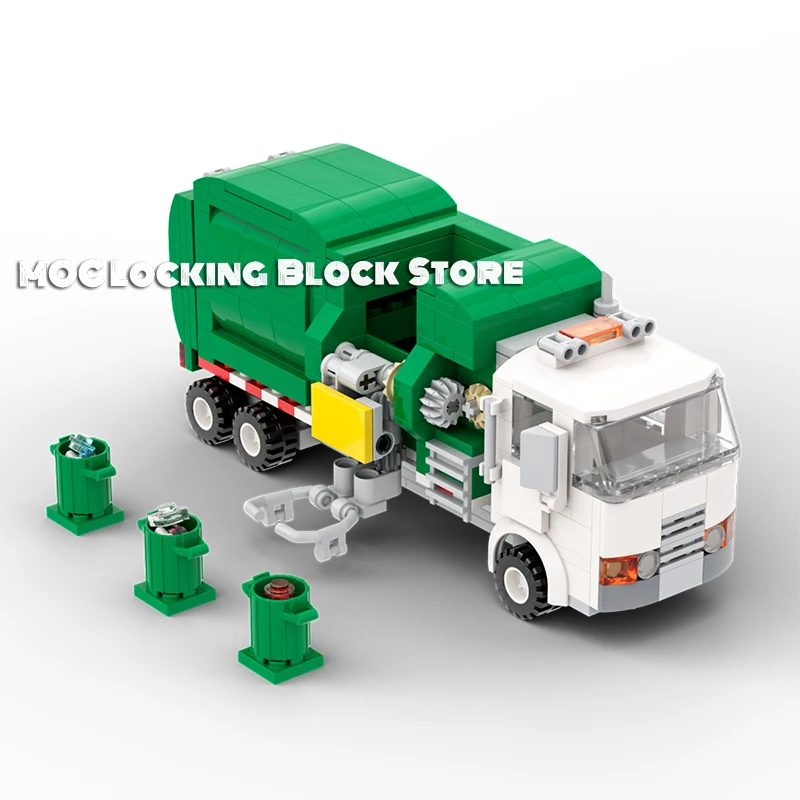 

Technical Diy Creator Car Model Sanitation vehicle Building Blocks Bricks Toy Compatible Technical Car Blocks Toys For Children