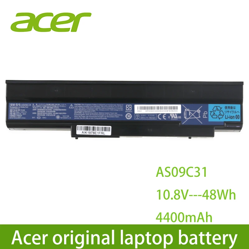 acer ноутбук батарея AS09C31 для AS09C70 AS09C71 AS09C75 шлюз NV40 1" дюймовый NV4001 E528 E728 NJ31 NJ32 NJ65 NJ66