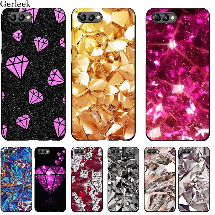 Tpu Cell Phone Case Diamond For Huawei Honor 6A 7X 7A 7C 8 8X 8C 9 Note 10 P30 Lite Pro Cover Shell | Mobile Cases &amp Covers