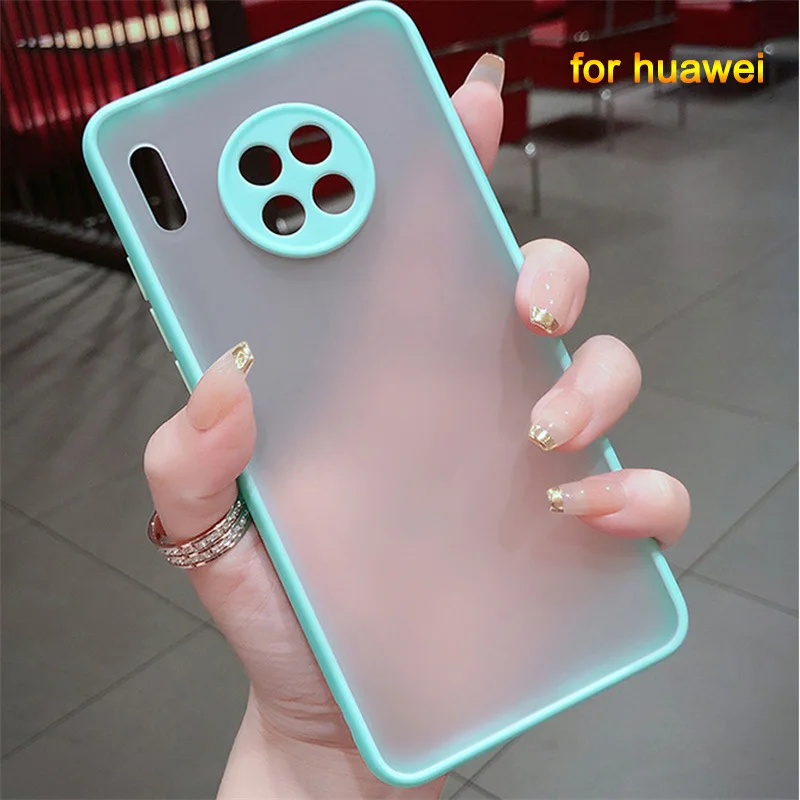 

For Huawei P2030 40Pro Soft silicone TPU material Mobile phone case Mate30 40pro Frosted shell Contrast Nova7 8pro Tective Cover