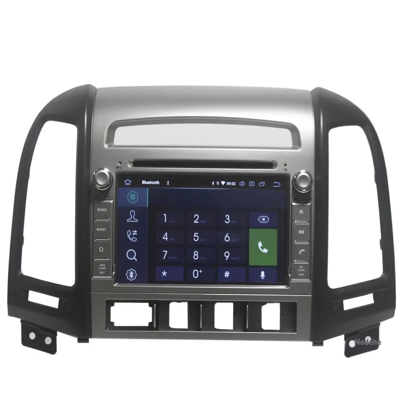 2din 1024*600 Восьмиядерный 4G Android 9 0 автомобильный Радио DVD GPS для Hyundai Santa Fe 2006 2012