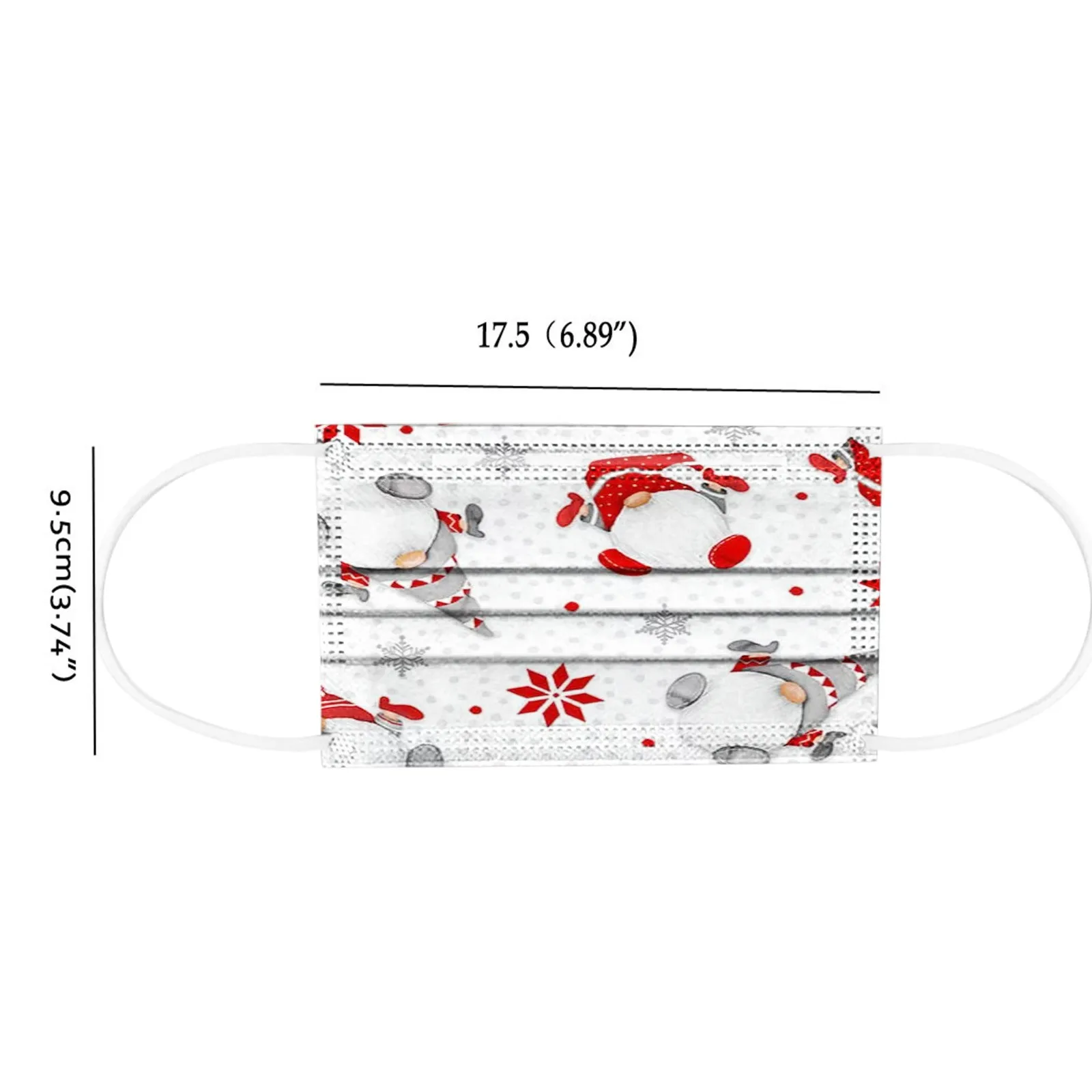 

10pc Masks Christmas Print Disposable Mask 3 Layer Dust Protection Face Masks Elastic Ear Loop Disposable Dust Safe Protect Mask