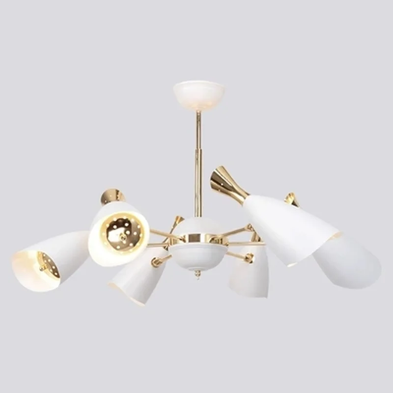 Скандинавский золотой черный светодиодный подвесной светильник стильный