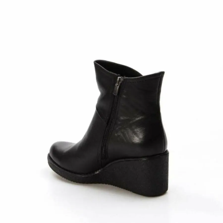 

Women Boots Fast Step Genuine Leather Women'S Wedge Heel Boots 757 Sza2401