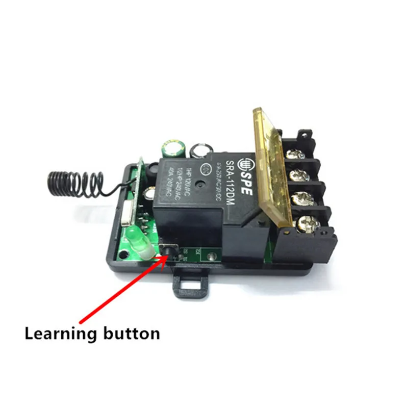 433 МГц RF реле беспроводной пульт дистанционного управления Модуль приемника AC 220