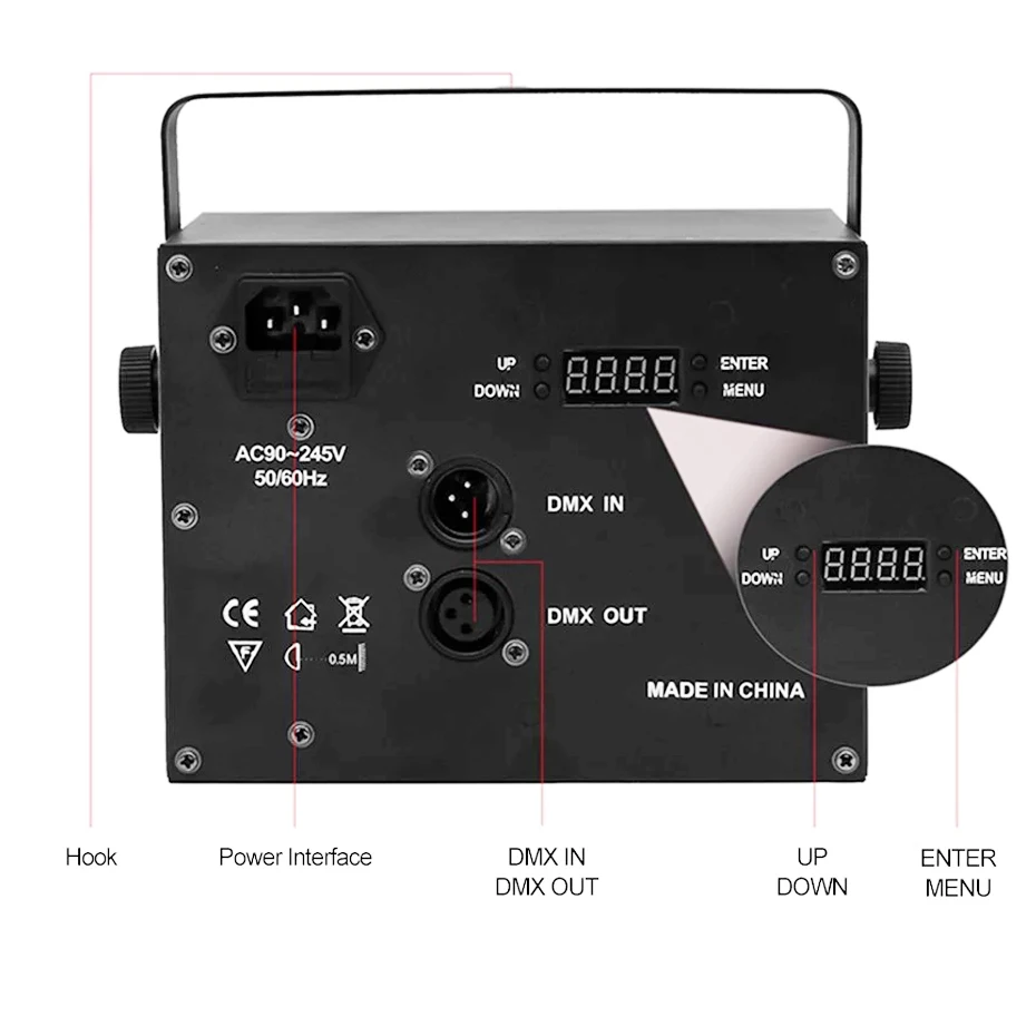 Волшебный светодиодный RGB Шар ALIEN 4 в 1 стробоскоп 16 красных и зеленых лазерных