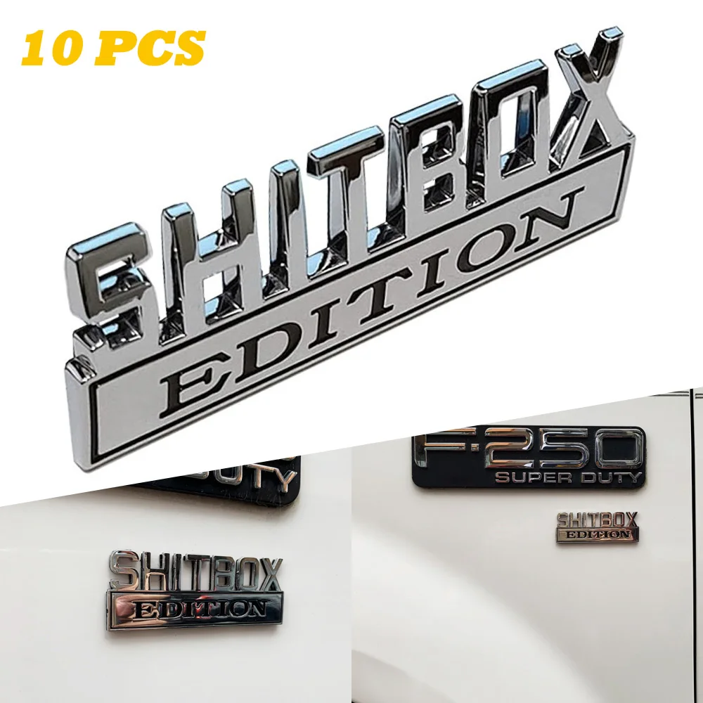 Дропшиппинг SHITBOX EDITION 2020 новая эмблема хромированные матовые значки подходят для