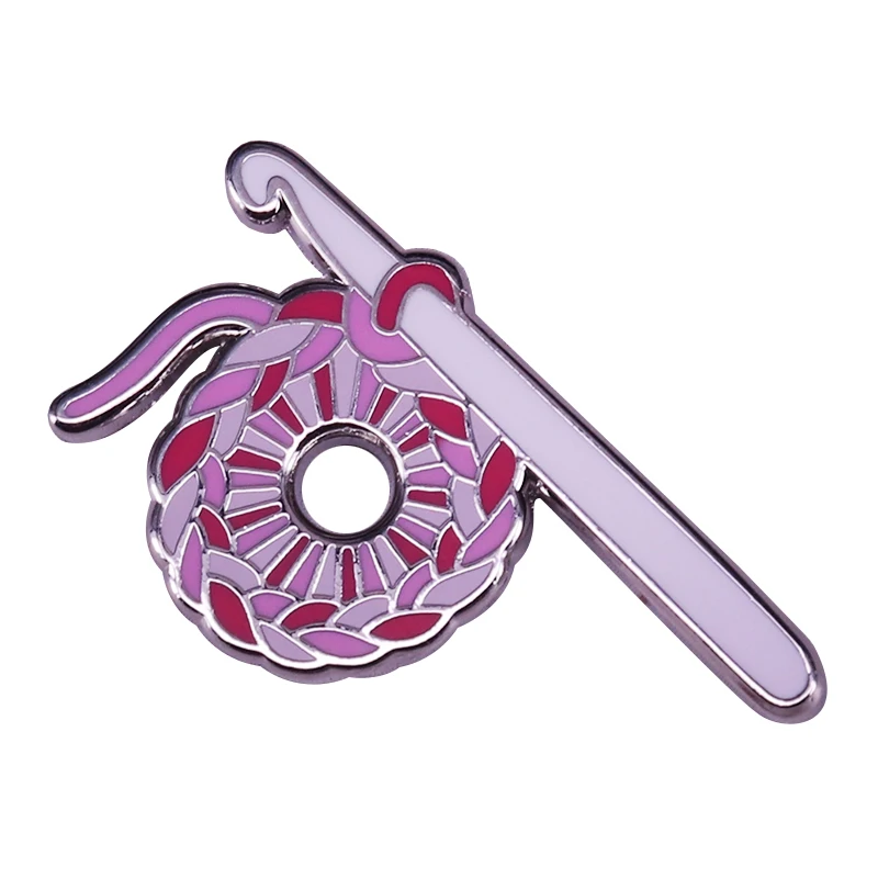 Креативные вязаные крючком штифты с лацканами|Броши| |