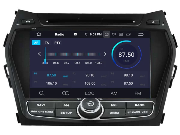 NaweiGe 8 дюймов Android Восьмиядерный 9 0 PX5 4 + 32 ГБ Автомобильный dvd для hyundai IX45/Santafe 2013