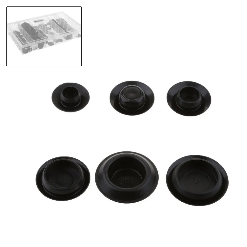 

Car Fastener Clip Flush Mount Black Plastic Hole Plug Assortment Auto Body Sheet Metal Universal For Car Vehicle