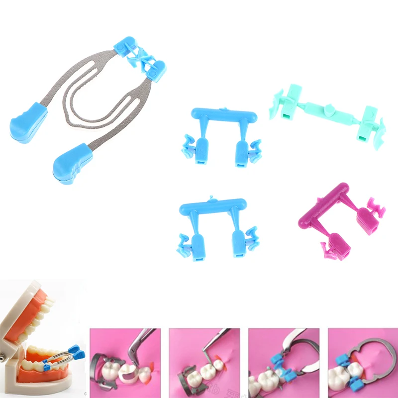 

Dental Matrix Sectional Contoured Spring Clip Rings Matrices Clamps Wedges Kit